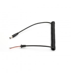 dc5.5*2.1male with SR spring coild power Cable extension power cable